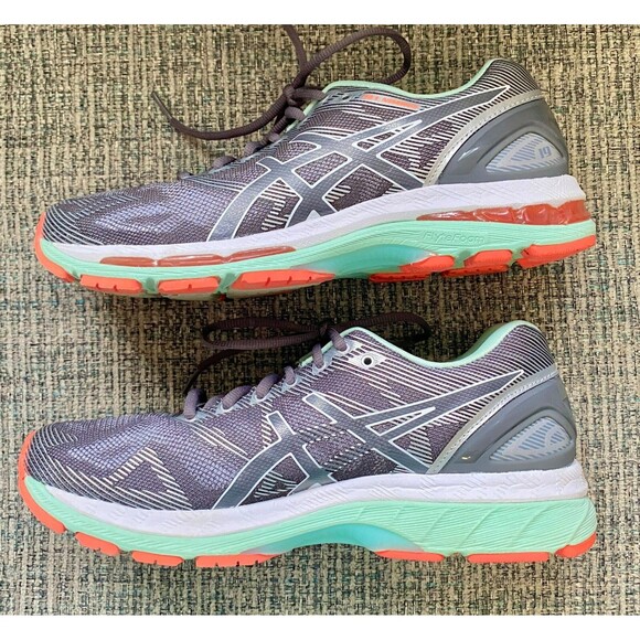 Women's Asics GEL-Flux 3 Running Shoes - Titanium/White/Enamel Blue - Size 9 D - Picture 4 of 11